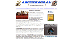 Desktop Screenshot of abetterdog4u.com